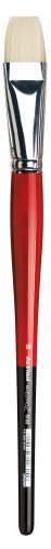 da Vinci Hog Bristle Series 5123 Maestro 2 Artist Paint Brush, Bright Medium-Length with Red Handle, Size 16 (5123-16)