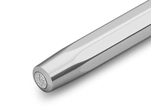 Kaweco AL SPORT Rollerball Raw I Gel/Ballpoint Pen Including 0.7 mm Rollerball Pen Refill in Classic Design with Ceramic Ball I Premium Aluminium Gel Roller 13 cm