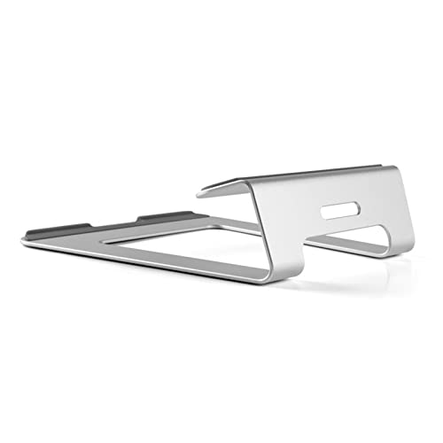 Feilx Laptop Stand, Ergonomic Aluminum Alloy Computer Stand, with Non-Slip Protective Pad with 10 to 15.6 Inches Notebook Computer (Color : Silver)