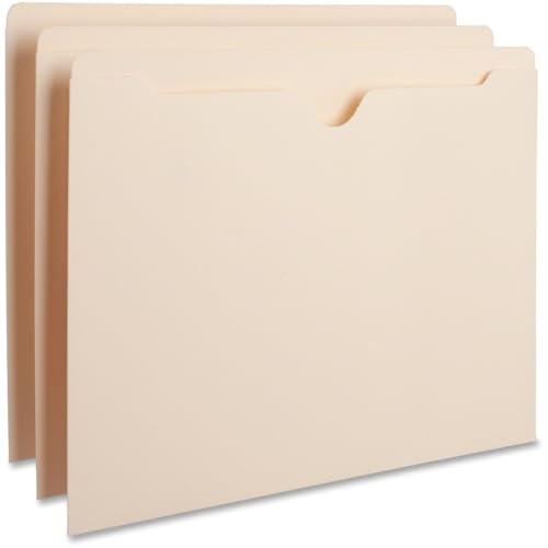 File Pocket,Straight Cut Tab,Flat,50 Cap.,Letter,100/BX,MLA, Sold as 1 Box