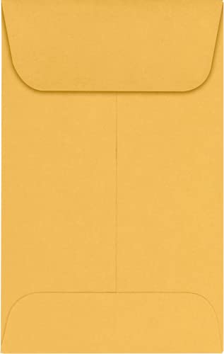 LUXPaper #1 Coin Envelopes | 2 1/4" x 3 1/2" | Brown Kraft | 24lb. Text | 1,000 Qty