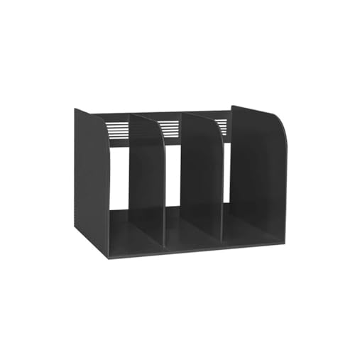 shuijingwu45 File Holder File Magazine Folder Holder 3 Compartment Documents Organizer Files Cabinet Shelf