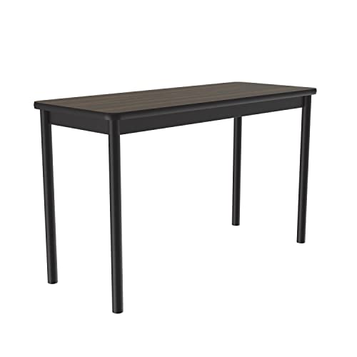 Correll Rectangular Thermal Fused Laminate Lab Table with Walnut LT3048TF-01