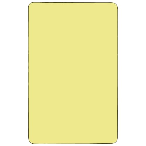 EMMA + OLIVER Yellow 48x30 Adjustable Height Activity Table
