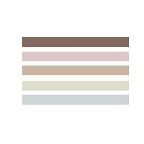 VIAENKFG Basic Color Series Planner Handbook Decorative Paper Washi Tape Set School Supplies Stationery