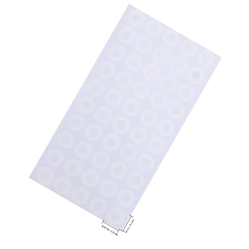 Hole Reinforcement Stickers Labels 3000Pcs Reinforcement Labels for Paper Holes Self-Adhesive PVC Sticky Dot Stickers for Binders Documents Calendars Recipe Books