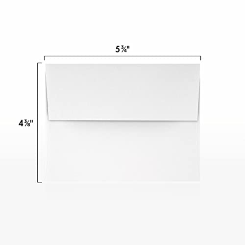 A2 Invitation Envelopes (4 3/8 x 5 3/4) - 70lb. Classic Linen Solar White (500 Qty.) | Perfect for Invitations, Announcements, Sending Cards, RSVP Cards | 4870-70SWLI-500