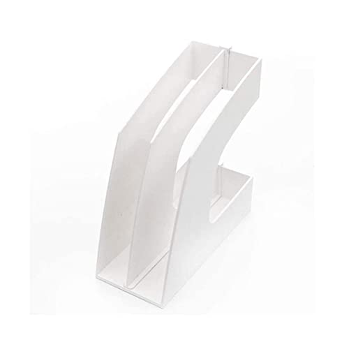 ONMYJFD 2 Pieces File Holder File Organizer Plastic Incline Desktop File Sorter 2 Compartments Desktop Organizer Desk File Bar Desktop File Sorter(OneColor)