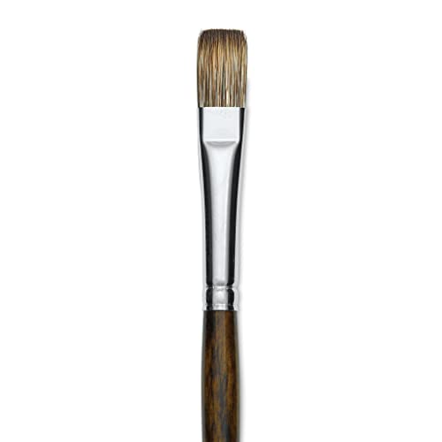 Silver Brush Limited Monza Flat Oil and Acrylic Paintbrush, Size 12
