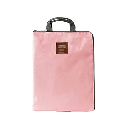 Document Bag Large Canvas A4 File Folder Document Bag Business Briefcase Paper Storage Organizer Bag Stationery School Office Supplies Document Holder (Color : Gray)
