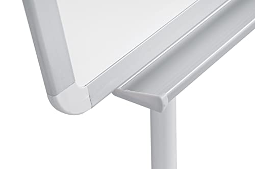 Bi-Office Magnetic Flip Chart on Tripod with Aluminium Frame and Adjustable Paper Holder