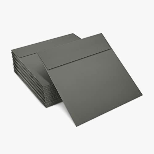 LUXPaper Square Invitation Envelopes | Peel & Press | 5 1/4" x 5 1/4" | Smoke Gray | 80lb. Text | 1,000 Qty