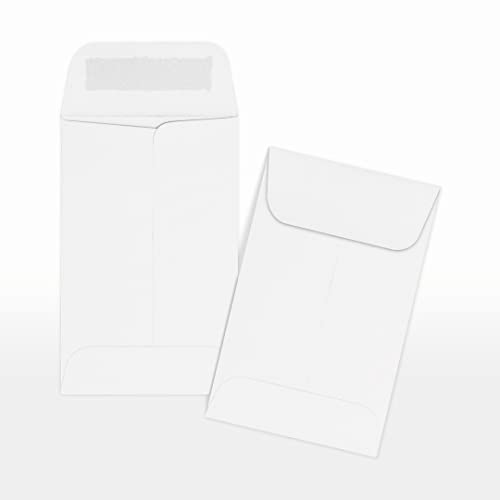 LUXPaper #1 Coin Envelopes, 2 1/4" x 3 1/2", 24lb. White Wove, 2,400 Pack