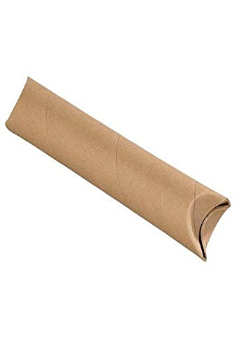 BOX USA Snap Seal Kraft Mailing Tubes, 2 x 18 Inches, Pack of 50, for Shipping, Storing, Mailing, and Protecting Documents, Blueprints and Posters