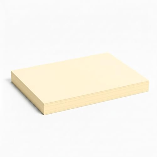 Vellum Bristol Cover 67 Pound, Smooth Finish, 250 Sheets Pack. – Premium Heavyweight Cardstock for Crafting, Printing, and Professional Projects, Acid-Free. (5, Ivory, 8.5"x11")