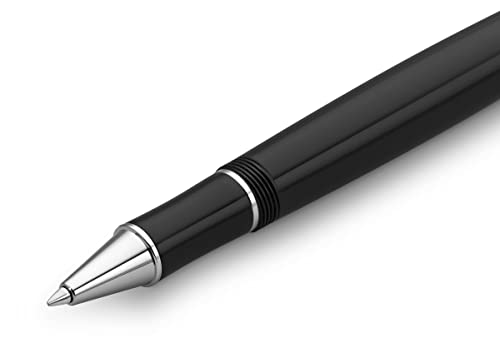 Kaweco DIA2 Gel/Ballpoint Pen Chrome I Pen Including 0.7 mm Rollerball Pen Refill in Classic Design with Ceramic Ball I Nostalgic Acrylic Gel Roller 16 cm I Chrome