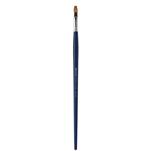 Escoda Art Products Escoda Optimo Series Artist Oil & Acrylic Long Handle Bright Paint Brush, Size 12, Pure Kolinsky