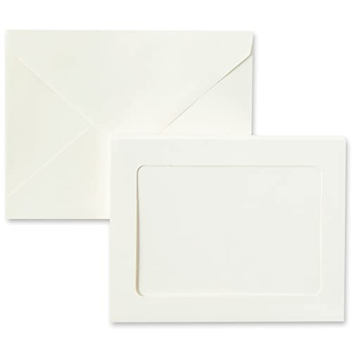 Recollections 5" x 7" Ivory Frame Cards & Envelopes, 12 Packs: 10 ct. (120 total)