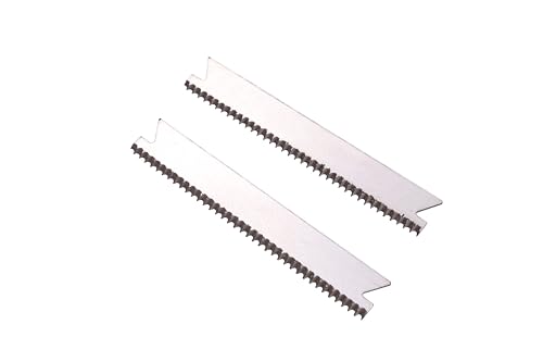 JDS 4 Pack Desktop Industrial Metal Tape Dispensers (8 Replacement Blades) - Pull and Tear Heavy-Duty Weighted Non-Skid Adhesive Roll Holder for Office, Home, School, Gift-Wrapping, and Craft Use