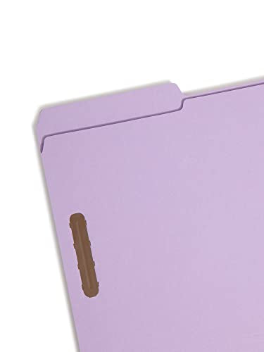Smead Fastener File Folder, 2 Fasteners, Reinforced 1/3-Cut Tab, Legal Size, Lavender, 50 per Box (17440) (Pack of 1)