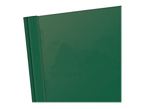 Oxford 55856 Clear Front Report Covers,LTR, 1/2-Inch Cap., 25/BX, Dk Green
