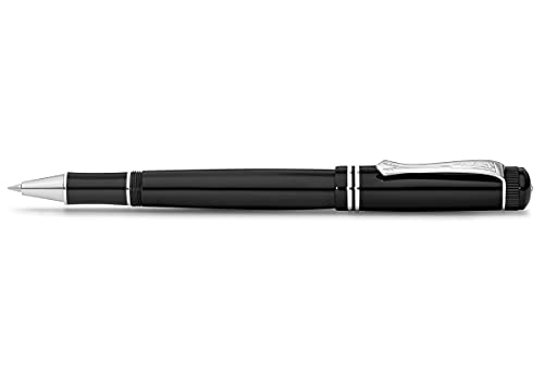 Kaweco DIA2 Gel/Ballpoint Pen Chrome I Pen Including 0.7 mm Rollerball Pen Refill in Classic Design with Ceramic Ball I Nostalgic Acrylic Gel Roller 16 cm I Chrome