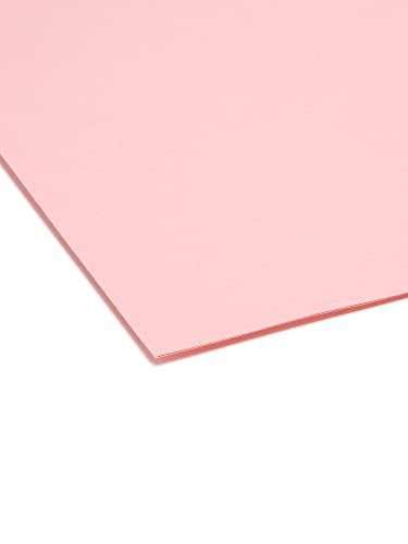 Smead File Folder, Reinforced 1/3-Cut Tab, Legal Size, Pink, 100 per Box (17634)