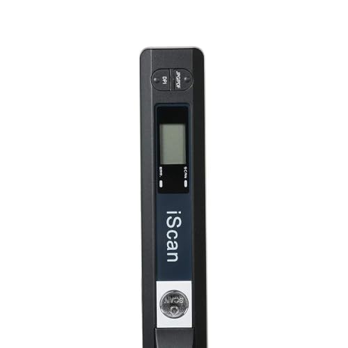 Portable Book Scanner, Handheld A4 Document Scanner with 300/600/900 DPI | Scan to JPG PDF for Office Home Students, USB Rechargeable Mini Scanner for Travel Business, Compact & Lightweight