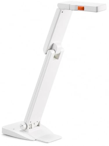 Elmo 1433 Model OX-1 Visual Presenter Document Camera, 1080p Full HD USB, 8MP CMOS Sensor, Built-In Microphone, One-Push Auto Focus, 8x Digital Zoom, A3 Capture Area, Foldable, White