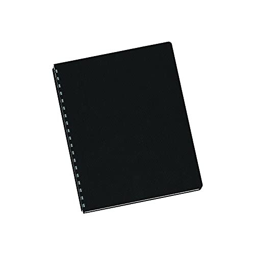 Fellowes 52115 Linen Texture Binding System Covers, 11-1/4 x 8-3/4, Black, 200/Pack