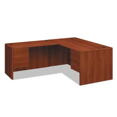 10700 "L Workstation Return, Left 3/4 Pedestal, 48w x 24d x 29.5h, Cognac