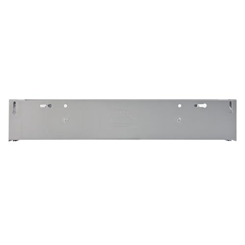 Deflecto Six-bin horizontal tilt bin storage system, 23-5/8w x 3-5/8d x 4-1/2h, Gray (20609B1PK)