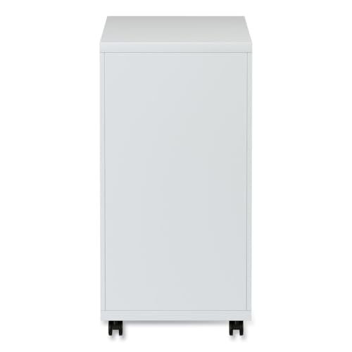 File Pedestal with Full-Length Pull, Left/Right, 3-Drawers: Box/Box/File, Legal/Letter, Light Gray, 14.96" x 19.29" x 27.75
