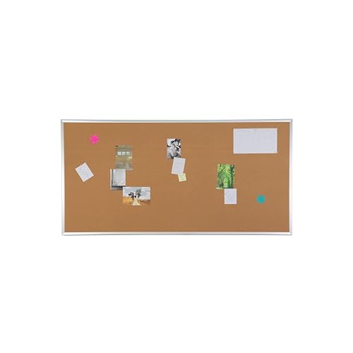 Staples Cork Bulletin Board, Aluminum Frame, 8x4 Ft
