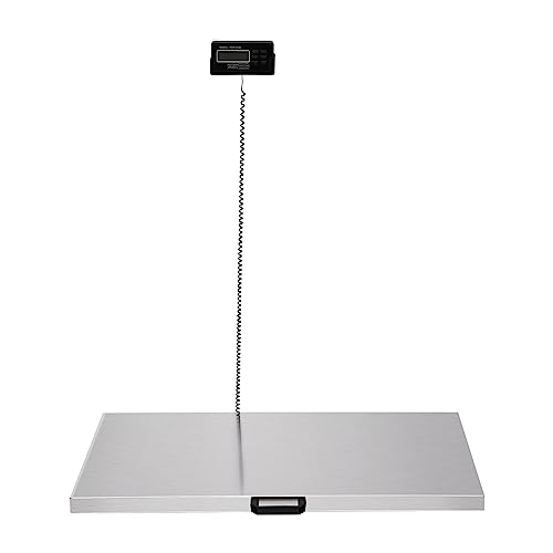 Postal Scale Pet Scale Dog Scales for Large Breed Shipping Scale for Packages Digital Livestock Scale Stainless Steel Platform Electronic Heavy Duty Large Dog Hog Sheep Goat Pig Sheep Scale (200 KG)