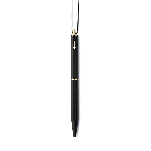 Y-studio YS-STAT-28 Portable Ballpoint Pen, Gel Ink, Black