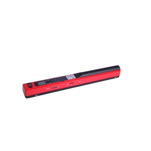 Document Camera, Portable Handheld Scanner, High-Resolution 900 DPI Color for Home Use, Suitable for Books, Photos, and A4 Documents for Live Demo, Distance(Red)