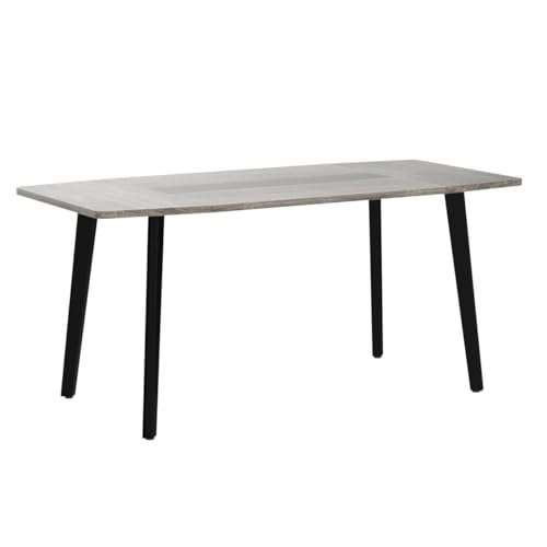 Tribesigns 6FT Conference Table, 70.86L x 35.43W x 29.52H Inches Boat Shaped Meeting Table, Industrial Grey Seminar Table for Office Meeting Conference Room