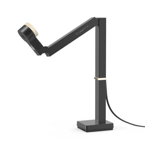 FancyS USB Document Camera & 12MP Webcam with LED Light and Mic, Up to 60fps, Auto, for Remote Teaching, Live