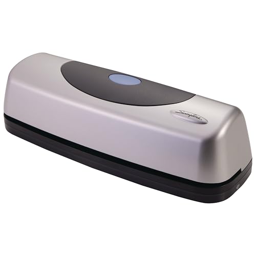 Swingline Electric Hole Puncher 3 Hole, 15 Sheet Capacity Three Hole Punch 3 Ring, Black & Silver (74515)