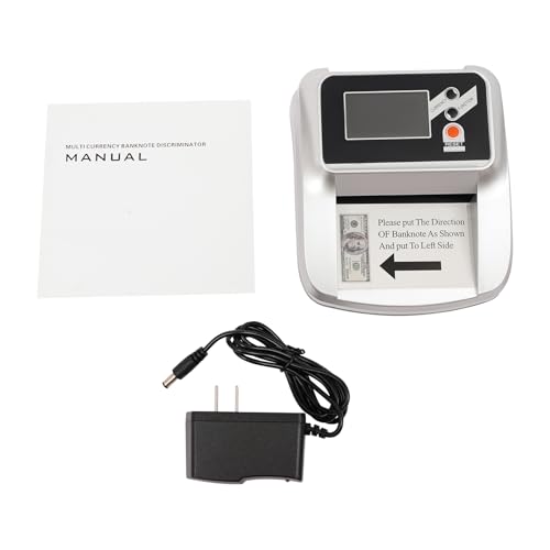 Money Counter Machine with Value Count, Dollar Bill Detector with 5 Anti‑Counterfeit Detection, Compact Currency Counter for Bank Retail Store Shops Restaurants
