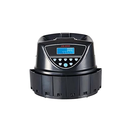 GAZOGJ Money Counter Coin Counter, Sorter, and Wrapper Value Counting Machine Cash Coin Counter Note Selector Sorter Hs-Ksw550 Fast and Easy to Use,USD