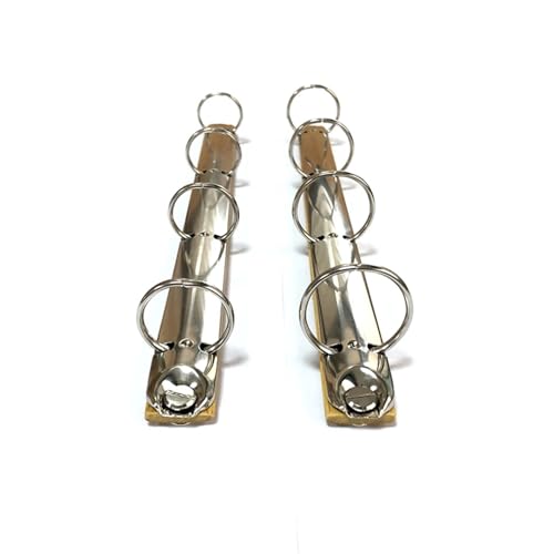 Ring Clips 8pcs A4 Metal Ring Binder Clips with Bamboo Back Panel Detachable Buckle Loose-Leaf Binding Strip for Data Book Album Diary Notebook(A4 30mm)