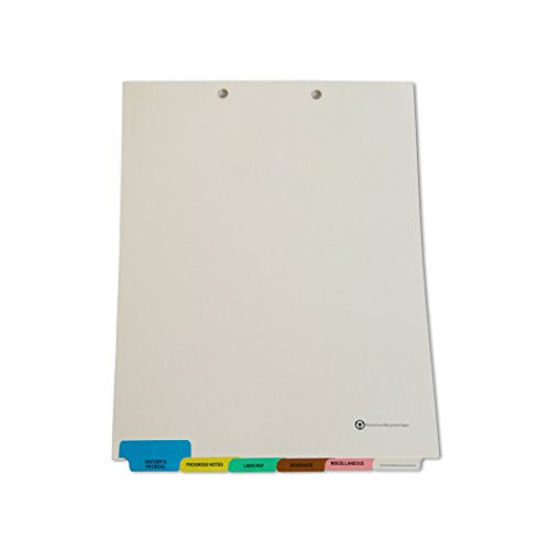 Medical Arts Press Match Medical Chart Index Dividers- 6 Tabs, Letter Size, Manila, End Tab (65 Sets/Box)