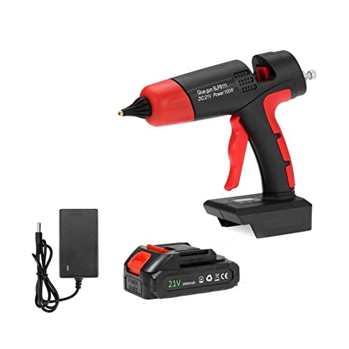 LIBODD Hot Glue Gun Hot Melt Glue Gun Cordless Rechargeable for 11mm Glue Stick Battery Home DIY Repair Tool for Battery for DIY Arts, Crafts and Quick Repairs(1pc Battery U)