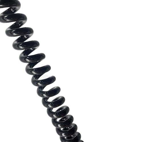 2 Core Coiled Power Cord, Spiral Extension Cable 1.5mm Square, Stretch