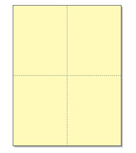 NextDayLabels Laser and Inkjet Printer Postcards, 8.5 x 11, 4 up Per Page