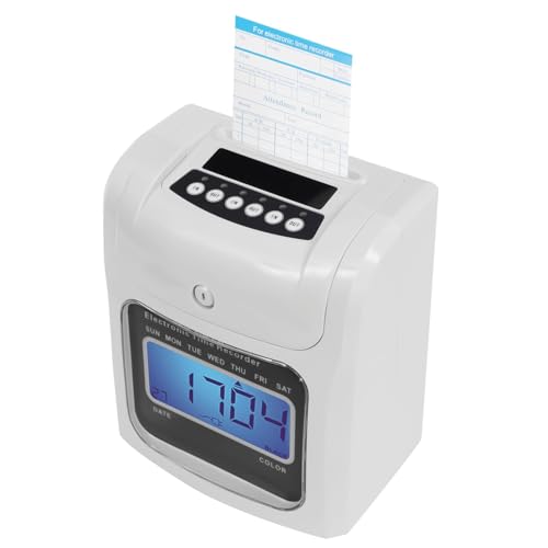 Deturprostore Time Clock Bundle Small Business Punch Pak, Employee Time Tracking System, with 50 Time Cards, 1 Security Key, up to 50 Employees, Sets up in Minutes