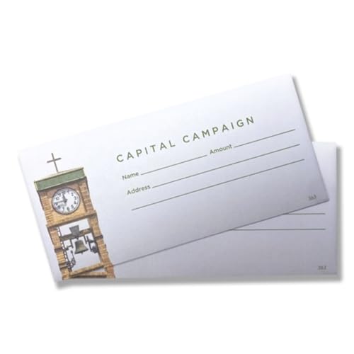 Capital Campaign Offering Envelopes for Church | 3" x 6 5/16" (500)