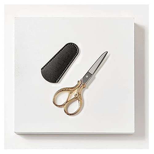 DSWMY Craft Scissors, Craft Scissors Pack Antique Vintage Style Cutting Tool for Embroidery Cross Stitch Sewing and Office Use Rose Gold Small